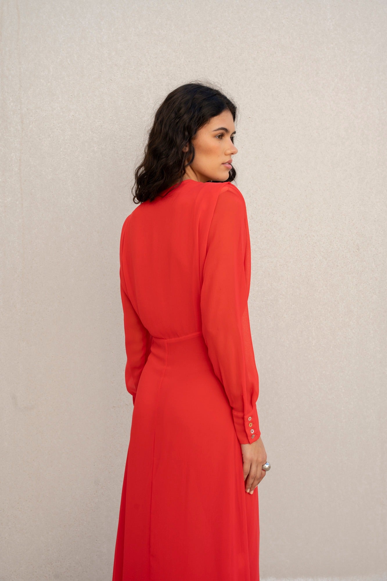 VESTIDO MIDI GASA