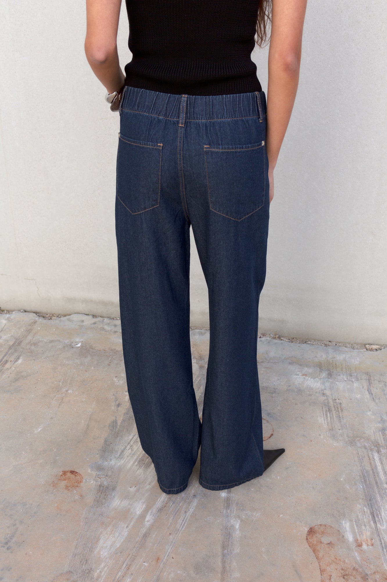 PANTALON FLUIDO EFECTO DENIM