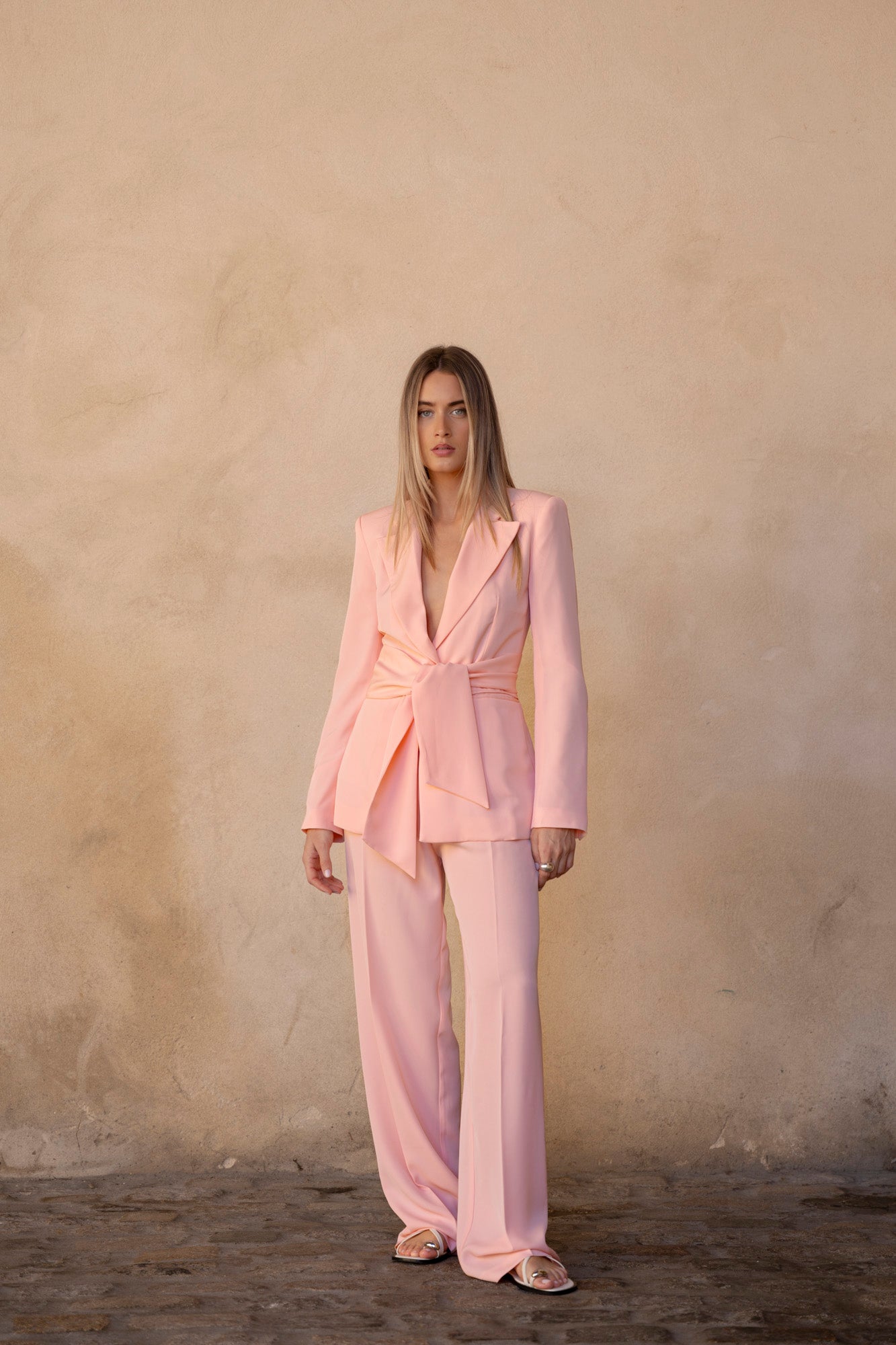BLAZER FLUIDA CON CINTURÓN