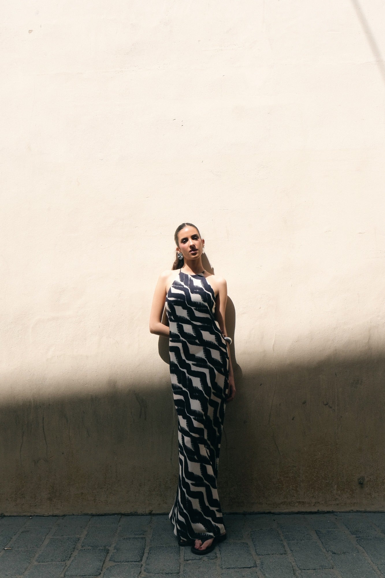 VESTIDO HALTER ESTAMPADO