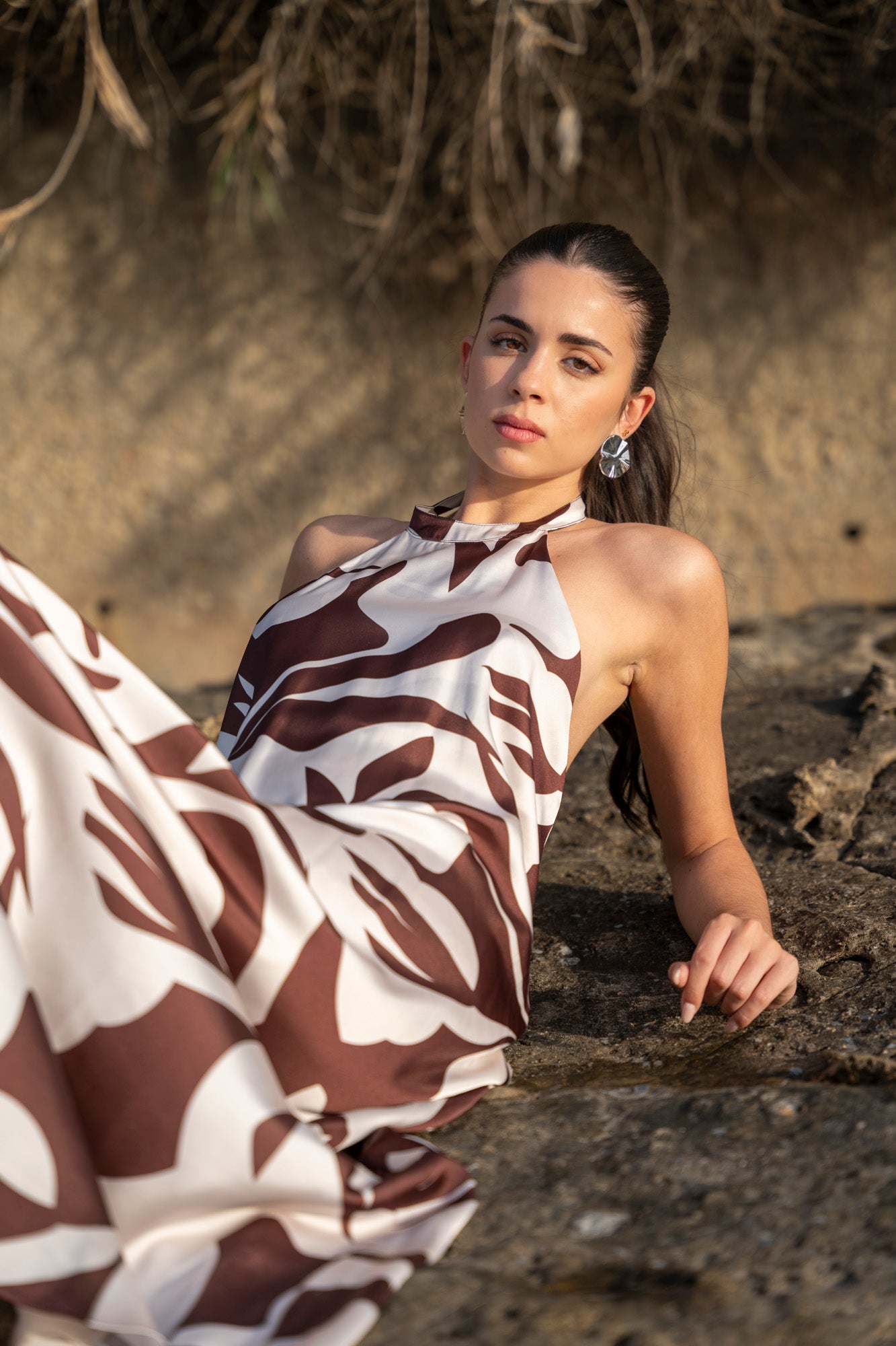 VESTIDO HALTER ESTAMPADO